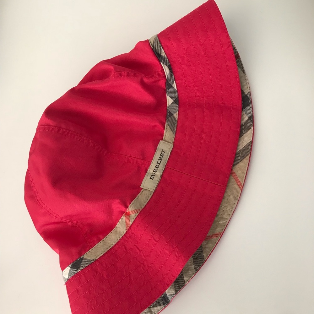 Authentic Girls Burberry Hat Bright Pink